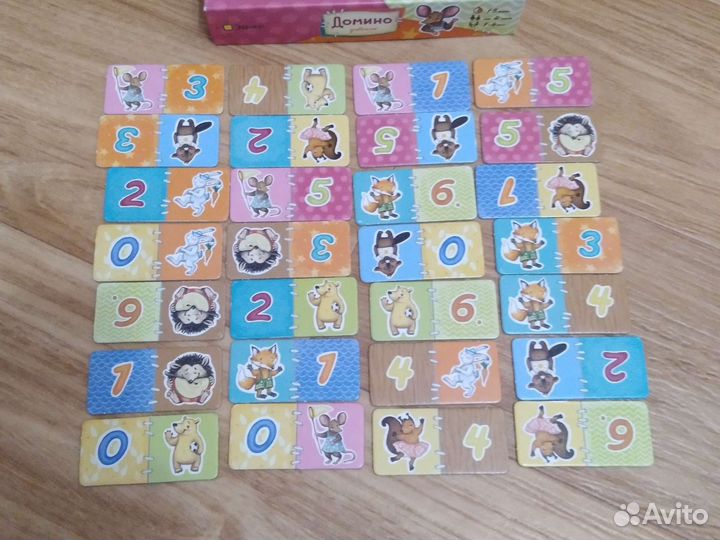 Детские развивающие игры Мемори Домино Бондибон
