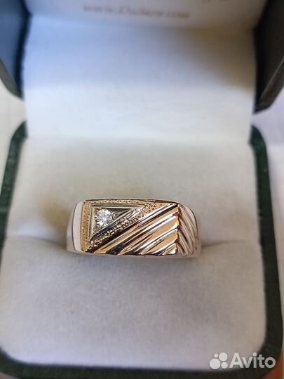 Мужская золотая печатка