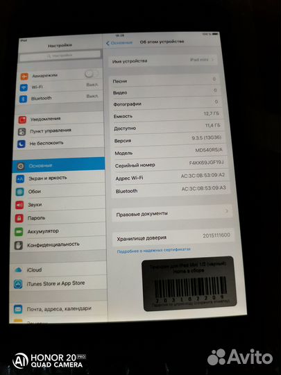 iPad mini wi-fi+cellular