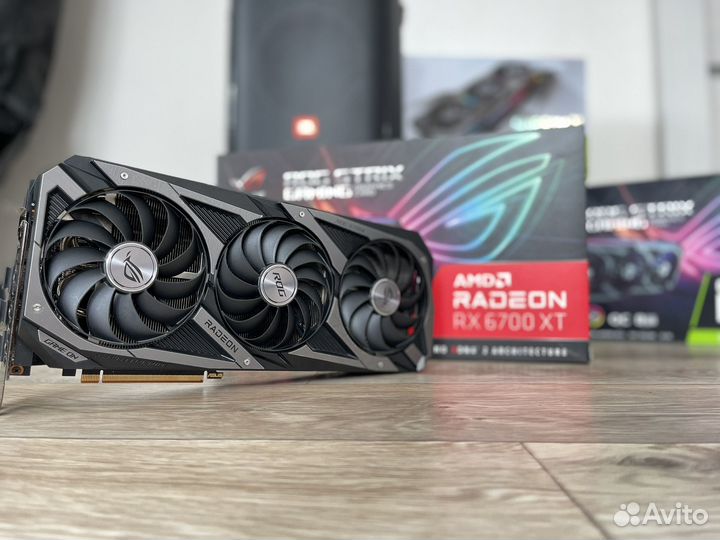 Видеокарта asus RX 6700XT 12Gb RogStrix OC