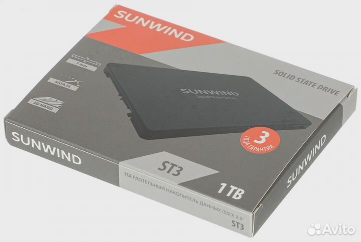 SSD диск Sunwind 1 Tb SATA-3 новый