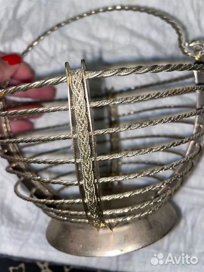 Конфетница ваза мельхиор