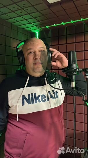 Песня в подарок, студия звукозаписи, диктор, стихи