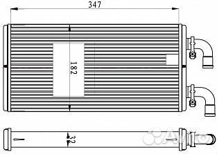 Радиатор отопителя (печки) Урал-М 4320 дв. ямз-536