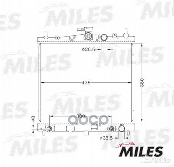 Радиатор nissan micra / note 1.0-1.6 A/T 03/06