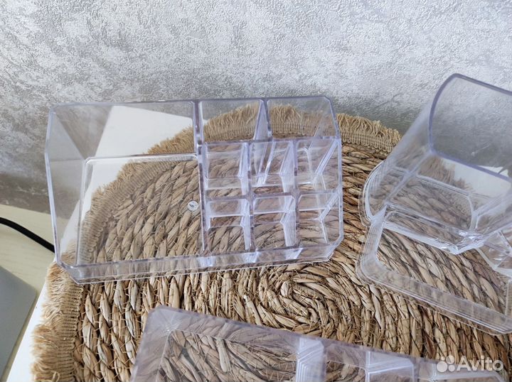 Органайзеры для косметики (набор 3 шт)