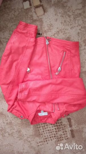 Кожаная куртка для девочки