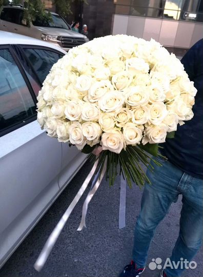 Розы букет цветов 101 роза