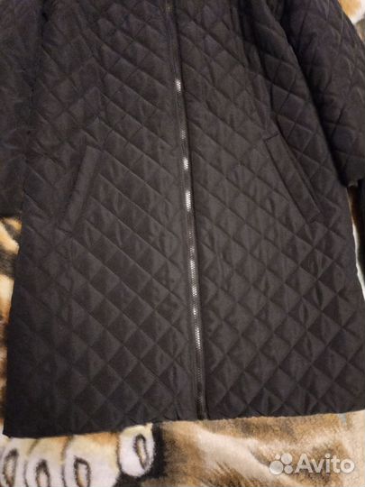 Стеганое пальто женское 42-44 демисезонный