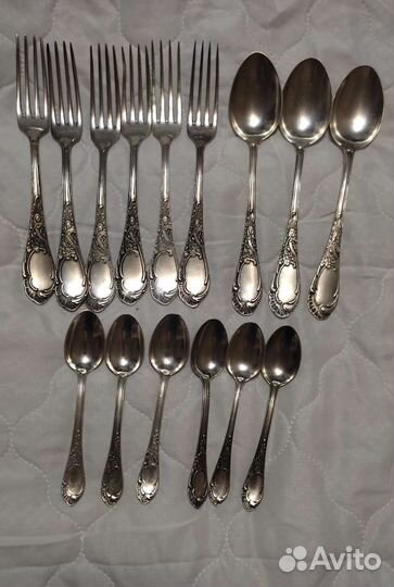 Мельхиоровые столовые приборы СССР