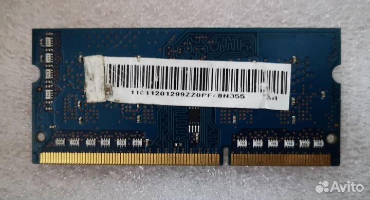 Оперативная память для ноутбука 2GB DDR3L sodimm