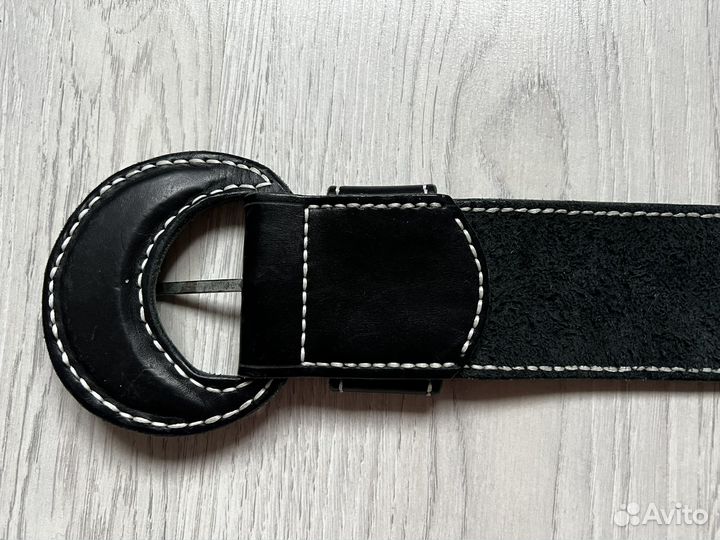 Ремень широкий, натуральная кожа