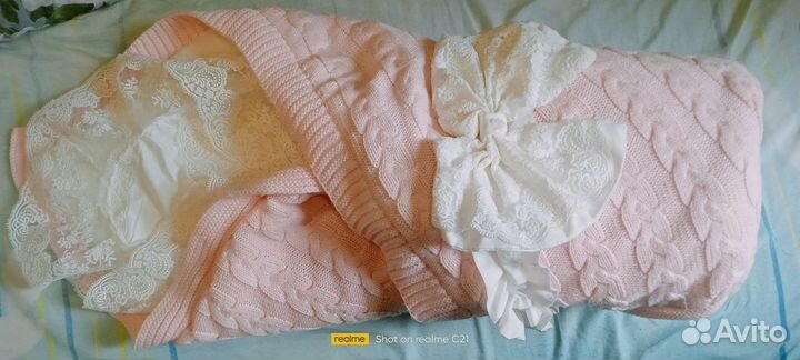 Конверт на выписку для девочки осень зима