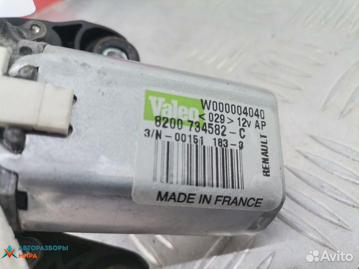 Моторчик заднего стеклоочистителя (дворника) Dacia