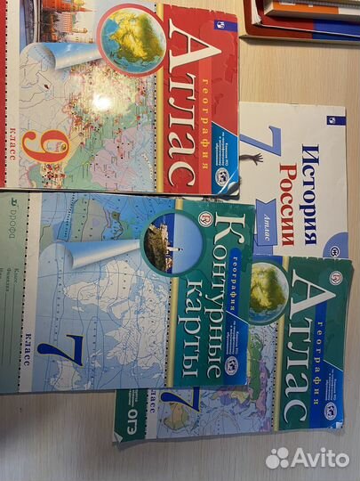 Учебники для огэ, контурные карты