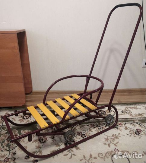 Детские санки с колесами