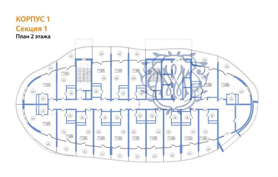 Квартира-студия, 45,6 м², 2/22 эт.