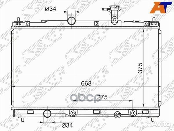 Радиатор Suzuki SX4 13-21 / Vitara 14- SK0011 Sat