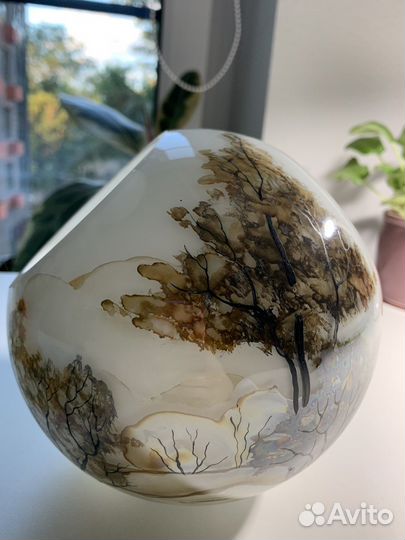 Ваза + конфетница из опалового стекла СССР