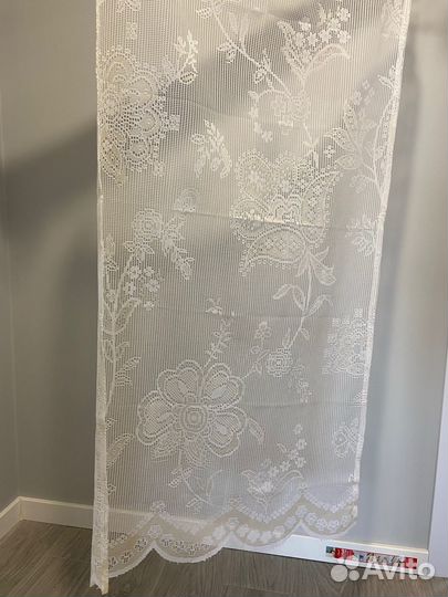 Тюль короткий, занавеска на кухню