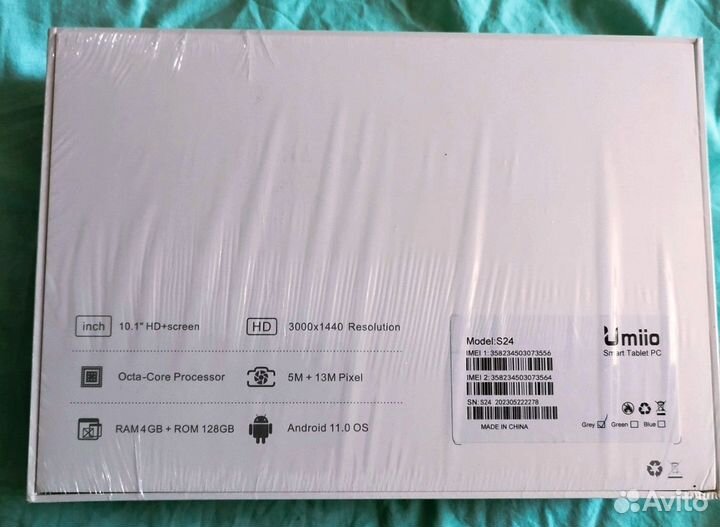 Новый Планшет с клавиатурой Umiio S24 4/128гб