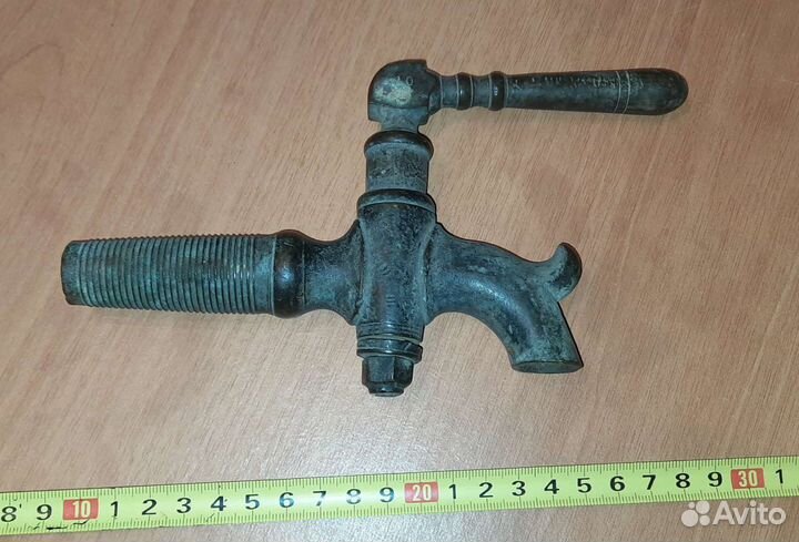 Кран бочковой, старинный