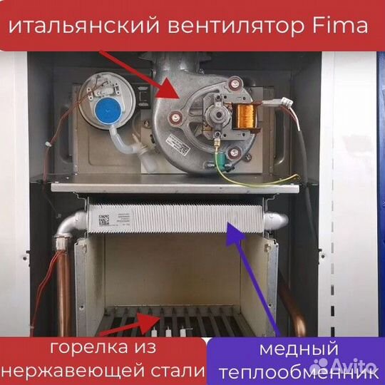 Газовый котел Аристон 24 кВт настенный