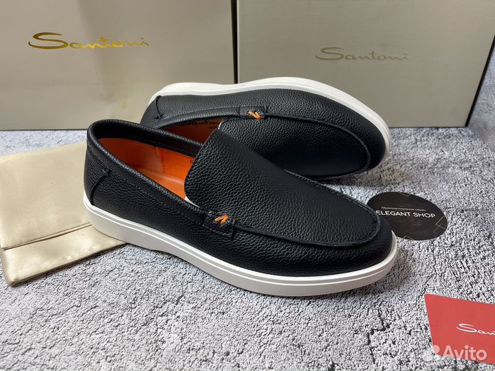 Лоферы Santoni мужские