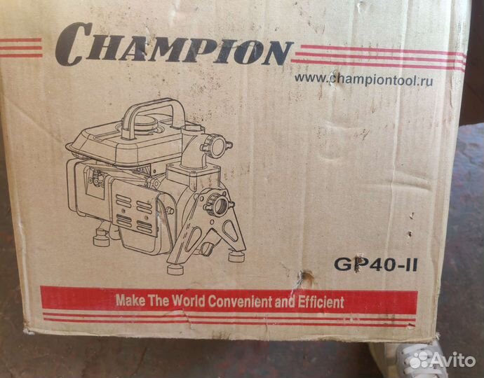 Мотопомпа champion gp40 ii