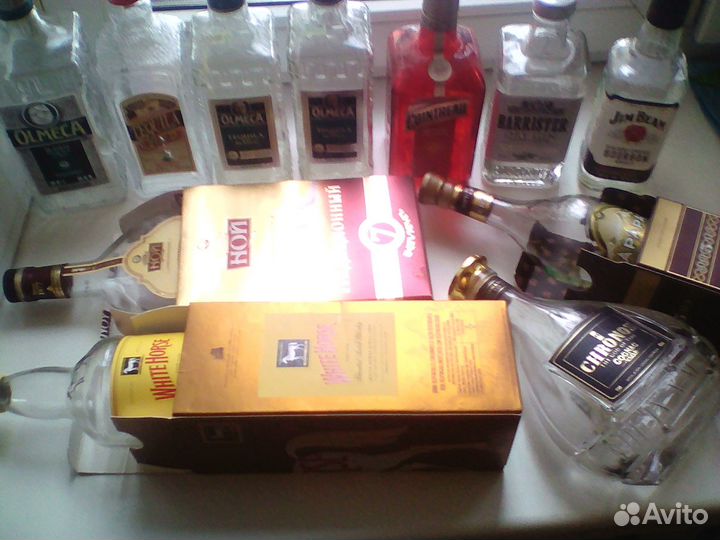 Бутылки 1 литр и 0,5 литра (стекло)