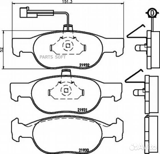 Mintex MDB1733 Колодки тормозные дисковые передн