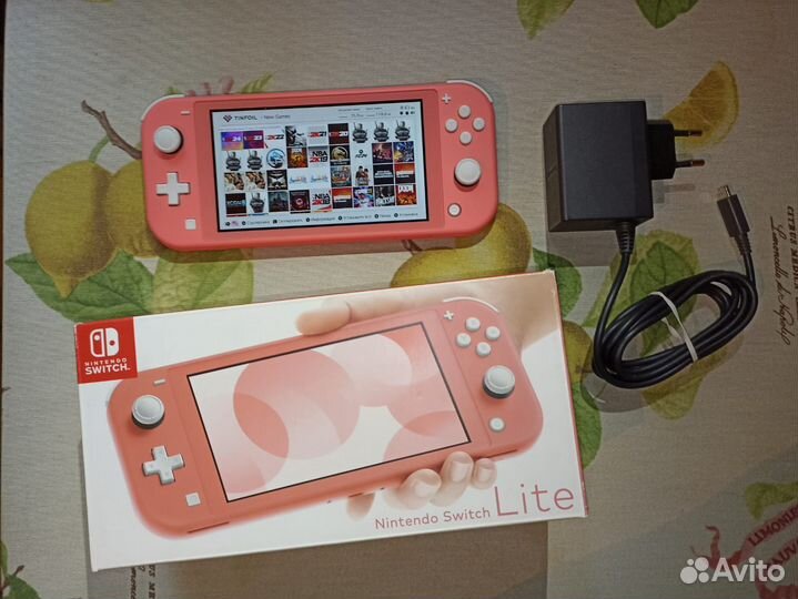 Nintendo switch lite прошитая чип 160gb