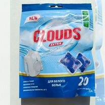 Капсулы для стирки clouds white для белого 20 шт