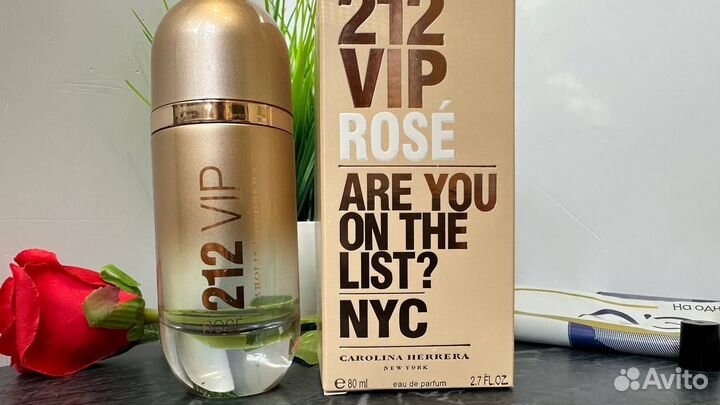 Carolina herrera 212 VIP Rose 80 мл парфюм