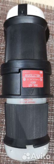 Трехфазная силовая розетка Hubbell hbl2733sw 30A