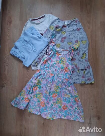 Вещи пакетом на девочку 128-134