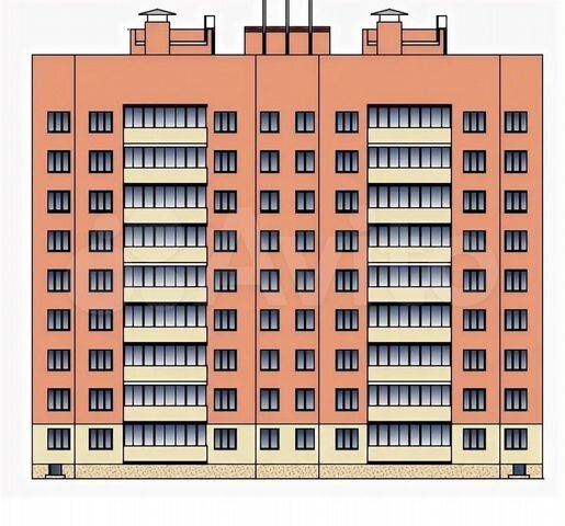 2-к. квартира, 51,2 м², 5/9 эт.