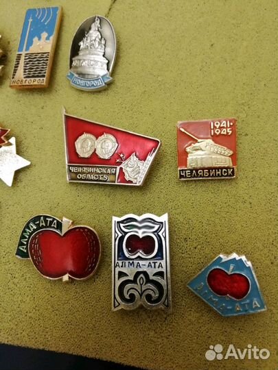 Значки на тему города СССР