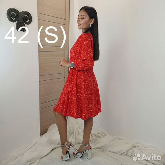 Платье в мелкий горошек Shein 42 (S)