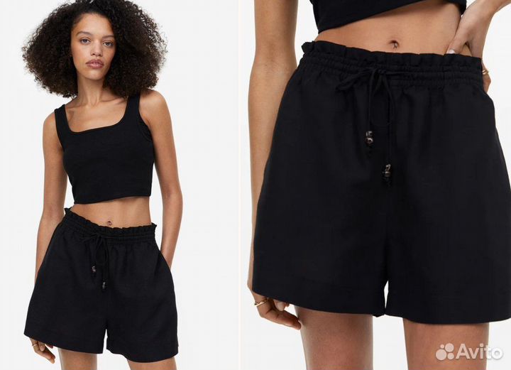 Шорты. Лён. Zara и Н&М