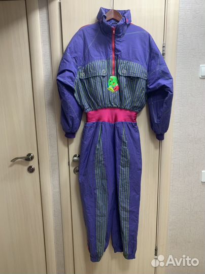 Ретро винтажный лыжный комбинезон 44-46