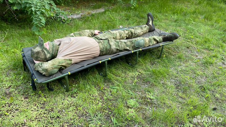 Раскладушка туристическая складная + чехол