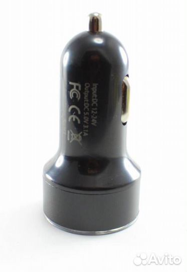 Автомобильное зарядное устройство 2 USB выхода 3A