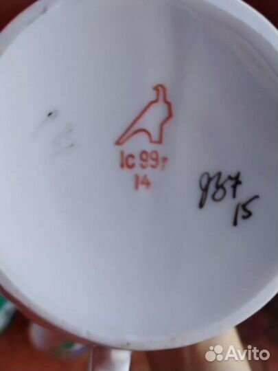 1 чайный сервиз фарфор Дулево