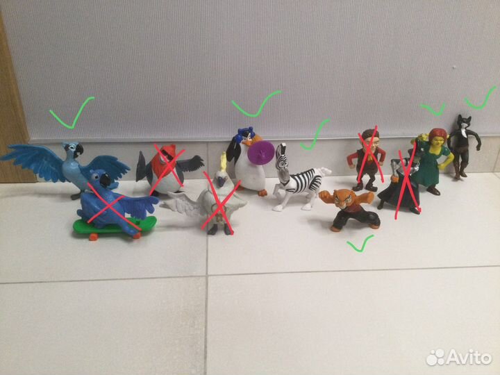 Любимые герои фигурки Макдональдс