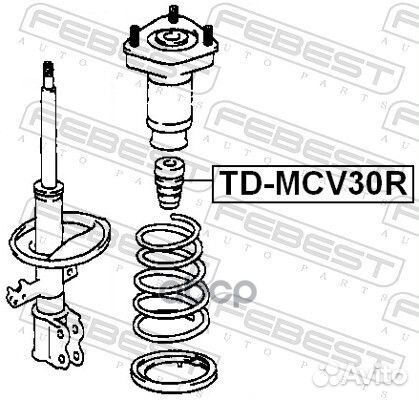 Отбойник амортизатора toyota camry 01- задн