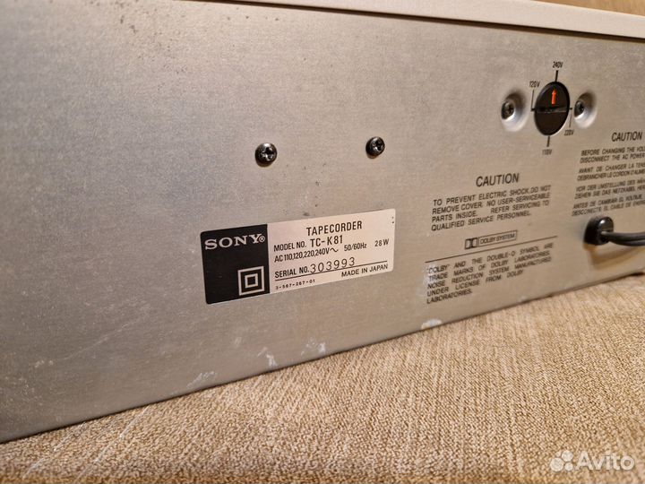 Кассетная Дека Sony TC-K81