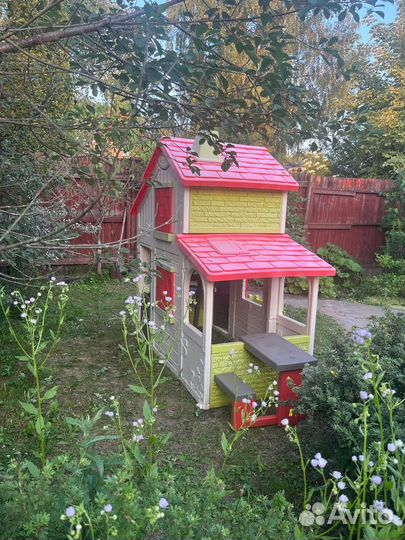 Smoby домик двухэтажный коттедж бу