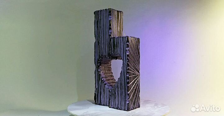 Декор интерьера Interior decor подсвечник из дерев