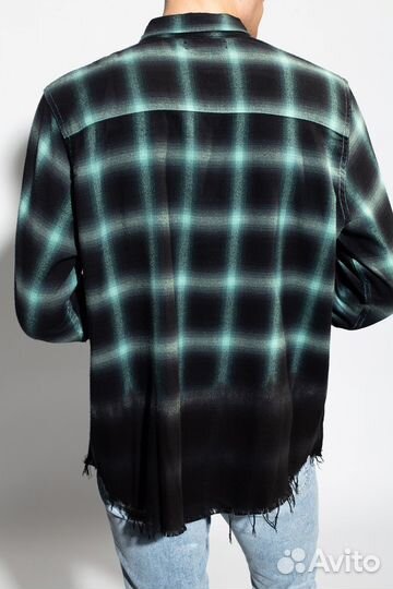 Рубашка Amiri Dip Dye Shadow Plaid оригинал